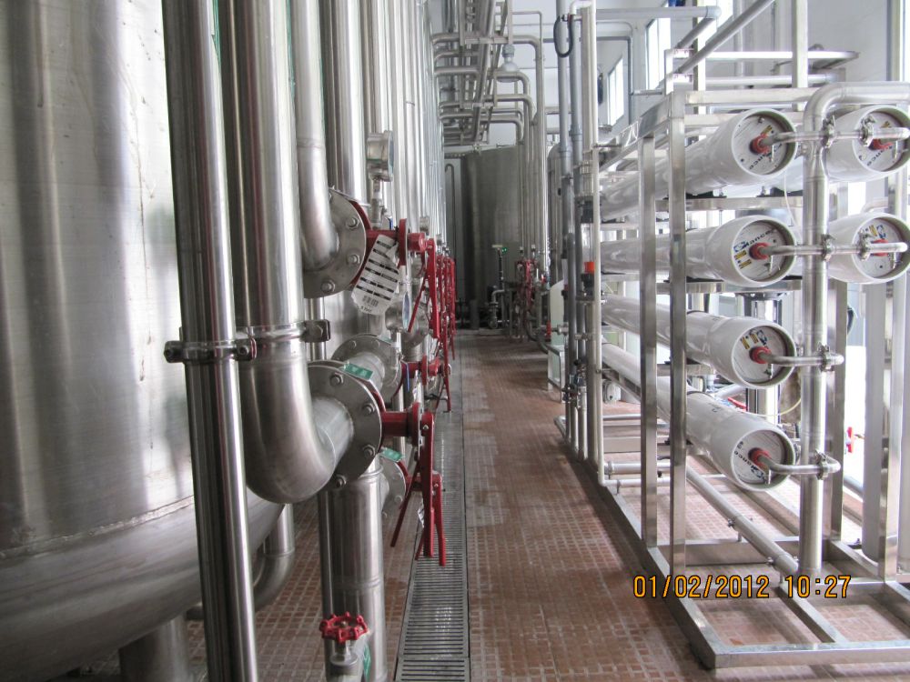 飲料廠20m3ph純水(shui)係統
